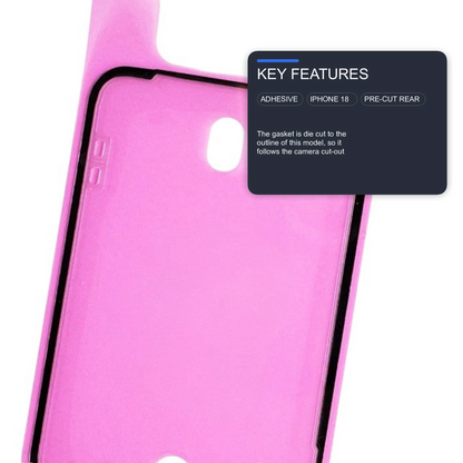 Rear Panel Adhesive For iPhone 18 Pro Bonding Glue Strip For Back Glass Repair Adhesive FoneFunShop
