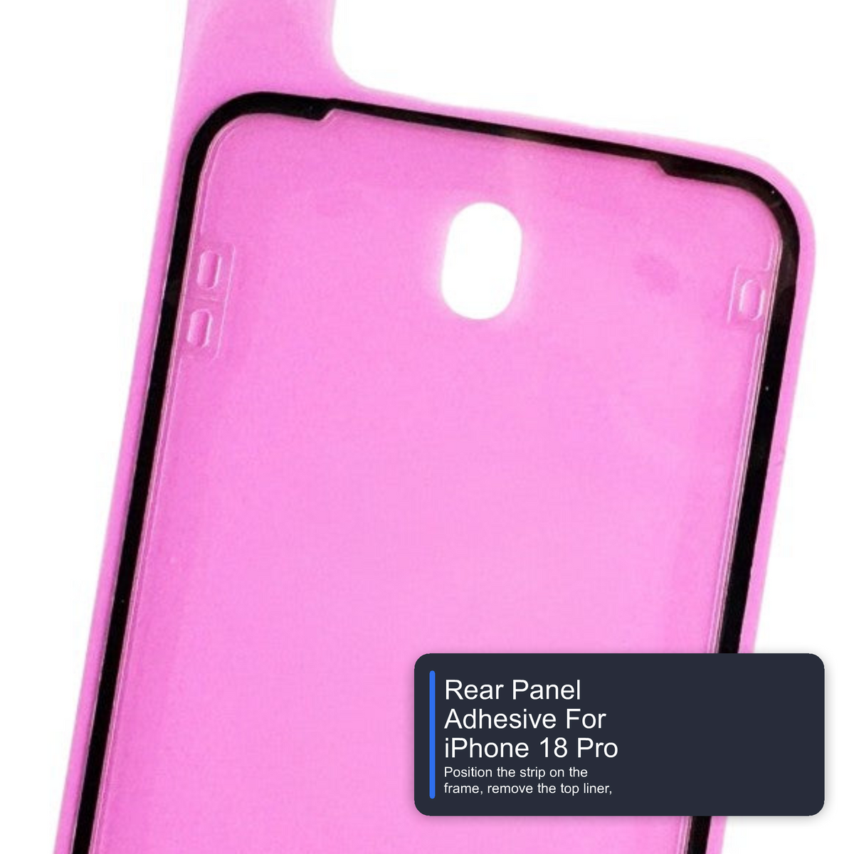 Rear Panel Adhesive For iPhone 18 Pro Bonding Glue Strip For Back Glass Repair Adhesive FoneFunShop