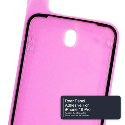 Rear Panel Adhesive For iPhone 18 Pro Bonding Glue Strip For Back Glass Repair Adhesive FoneFunShop