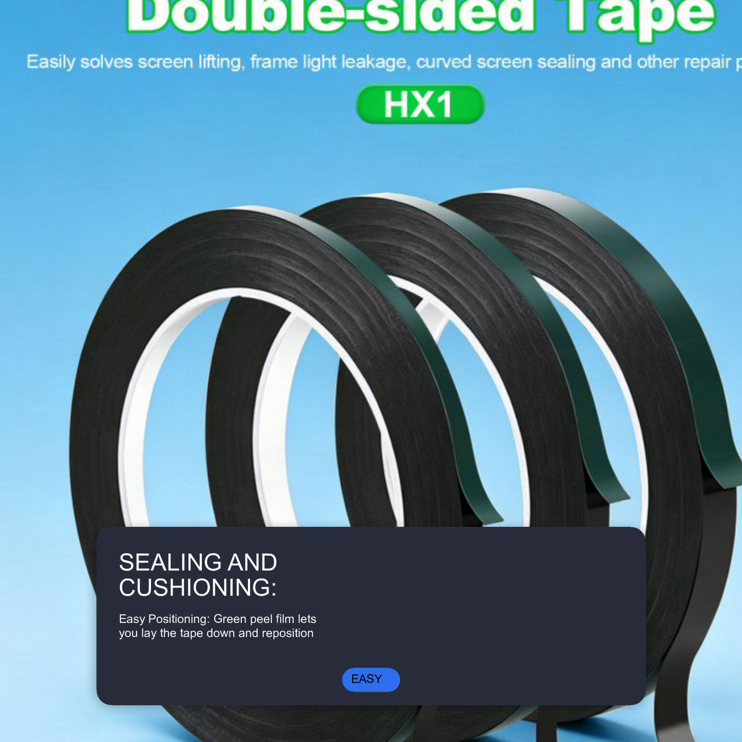 Relife HX1 Sealing & Cushioning Double-Sided Tape 5mm x 10m for Phone Repair Tape FoneFunShop