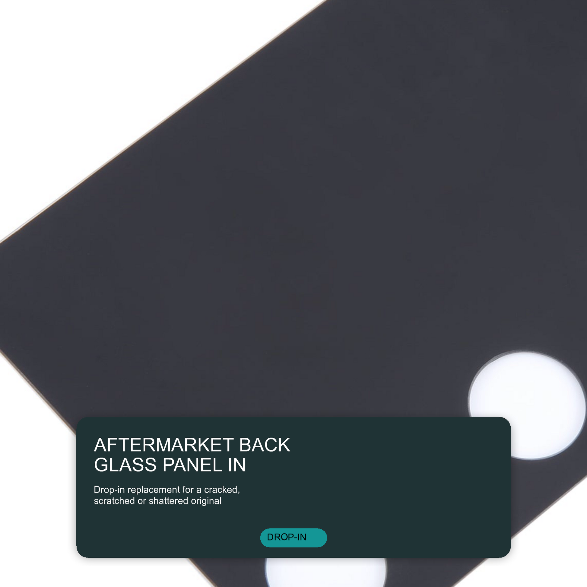 Back Glass Battery Cover with Camera Lens Black for Samsung Galaxy S24 SM-S921B - Aftermarket Back Cover FoneFunShop