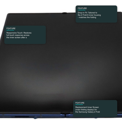 LCD Screen for Samsung Galaxy Z Fold 8 (SM-F971) - Inner Screen Black Screen FoneFunShop