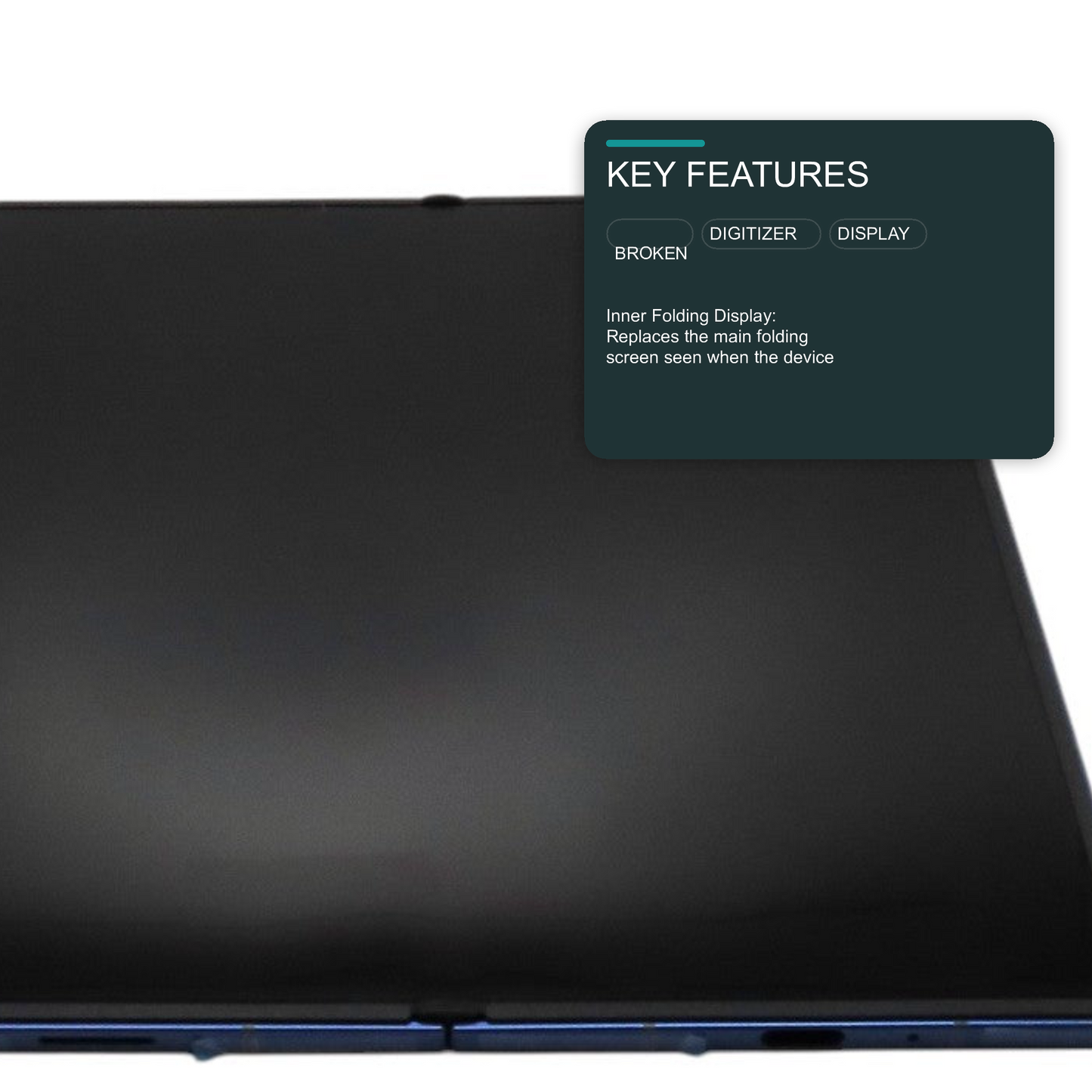 LCD Screen for Samsung Galaxy Z Fold 8 (SM-F971) - Inner Screen Black Screen FoneFunShop