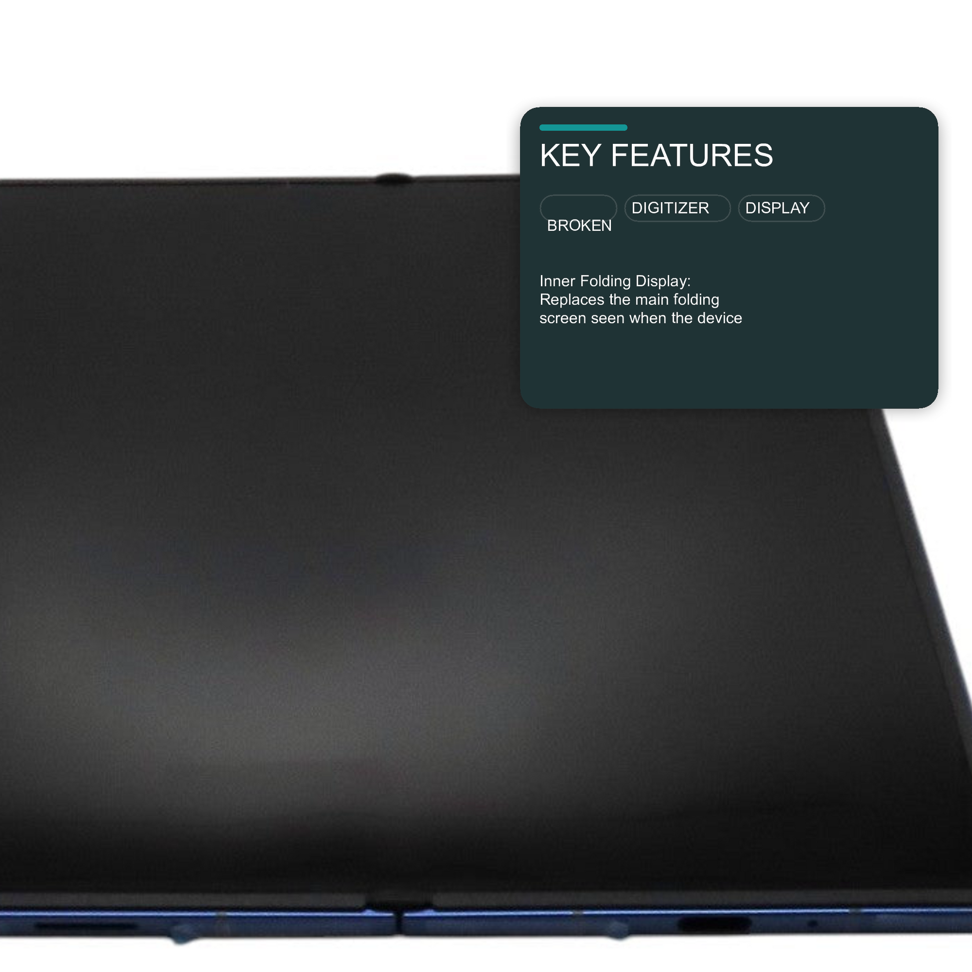 LCD Screen for Samsung Galaxy Z Fold 8 (SM-F971) - Inner Screen Black Screen FoneFunShop
