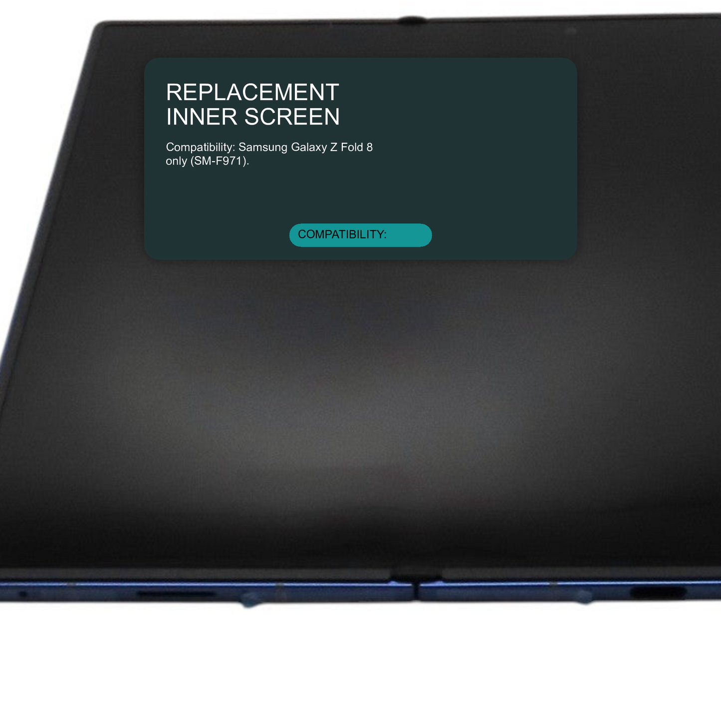 LCD Screen for Samsung Galaxy Z Fold 8 (SM-F971) - Inner Screen Black Screen FoneFunShop