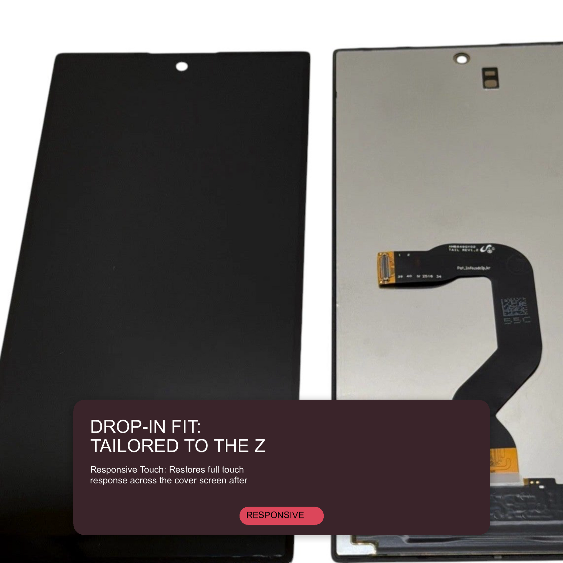 LCD Screen for Samsung Galaxy Z Fold 8 (SM-F971) - Outer Screen Black Screen FoneFunShop