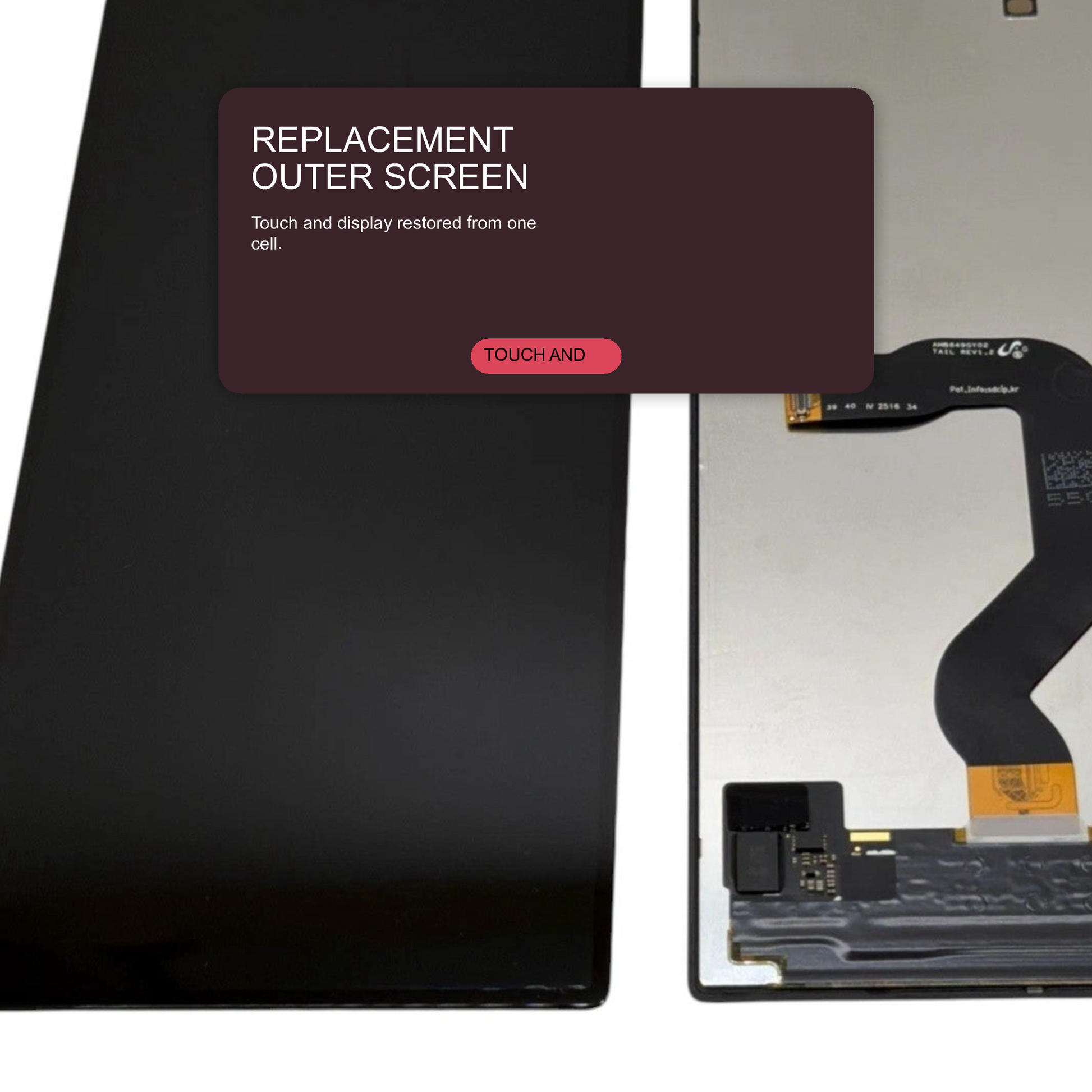 LCD Screen for Samsung Galaxy Z Fold 8 (SM-F971) - Outer Screen Black Screen FoneFunShop