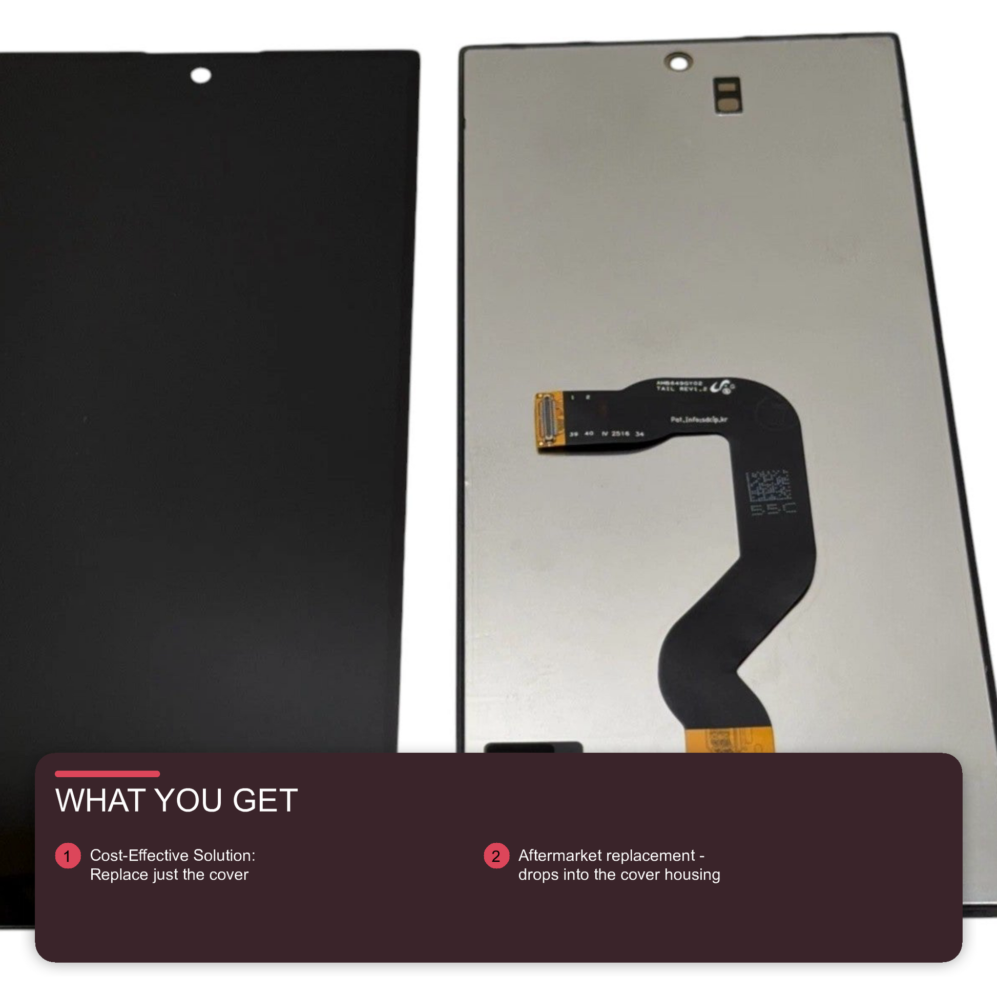 LCD Screen for Samsung Galaxy Z Fold 8 (SM-F971) - Outer Screen Black Screen FoneFunShop