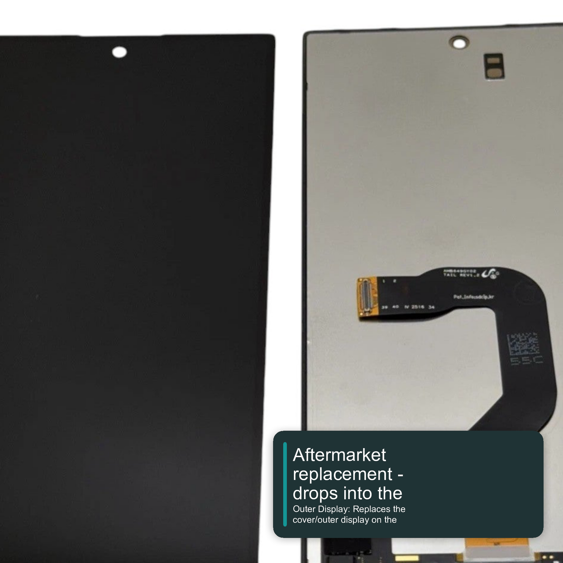 LCD Screen for Samsung Galaxy Z Fold 8 Ultra (SM-F976) - Outer Screen Black Screen FoneFunShop