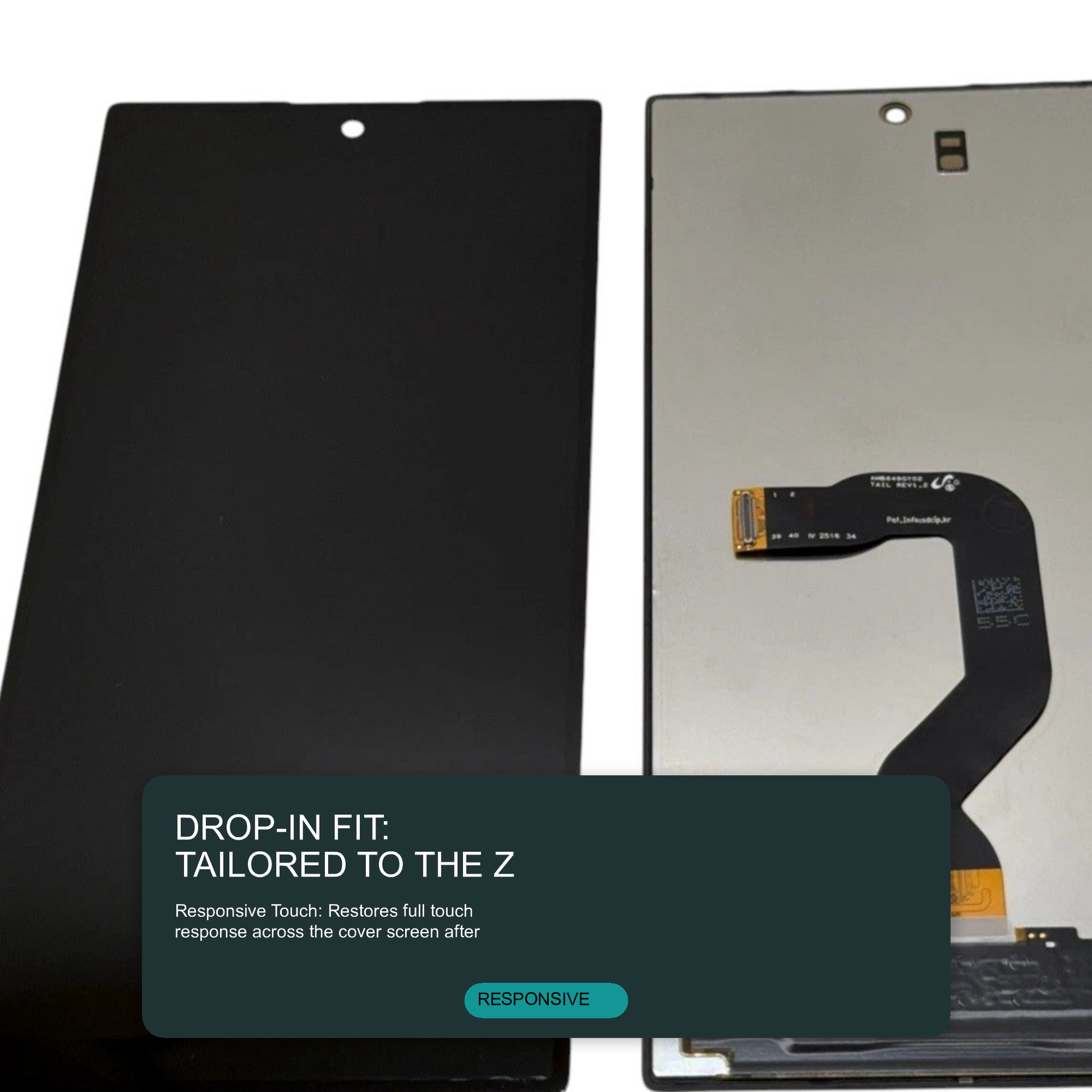 LCD Screen for Samsung Galaxy Z Fold 8 Ultra (SM-F976) - Outer Screen Black Screen FoneFunShop