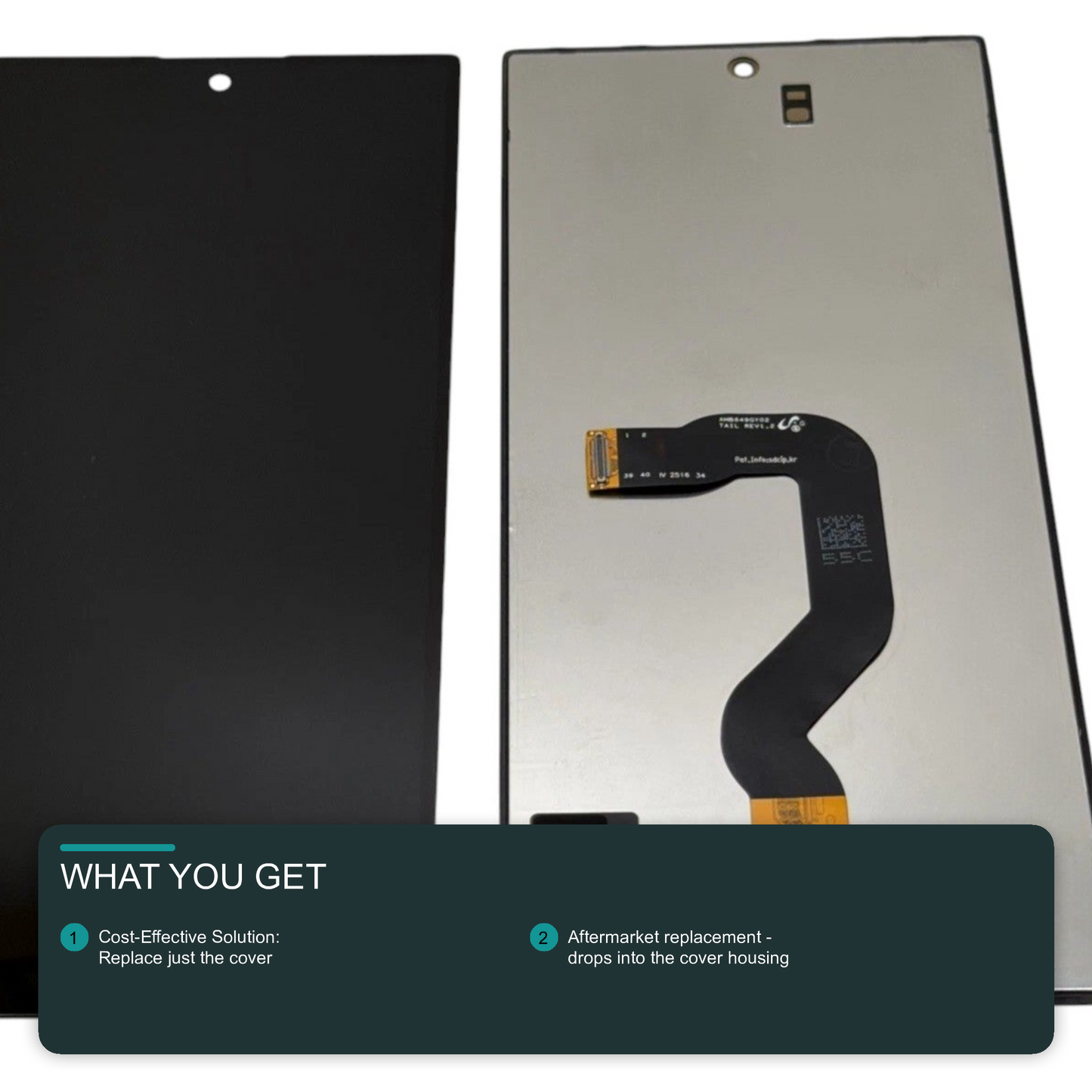 LCD Screen for Samsung Galaxy Z Fold 8 Ultra (SM-F976) - Outer Screen Black Screen FoneFunShop