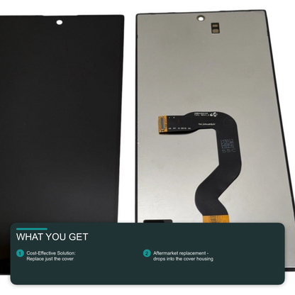 LCD Screen for Samsung Galaxy Z Fold 8 Ultra (SM-F976) - Outer Screen Black Screen FoneFunShop