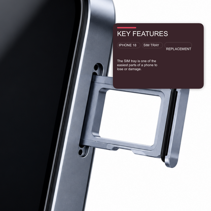 Sim Tray For iPhone 18 Pro and 18 Pro Max Single Card Holder Glacier Blue Sim Tray FoneFunShop