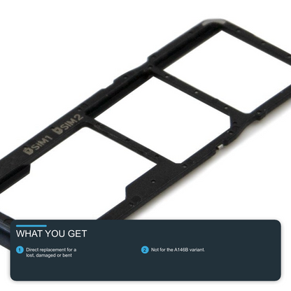 Sim Tray For Samsung A14 5G A146P in Black Sim Tray FoneFunShop