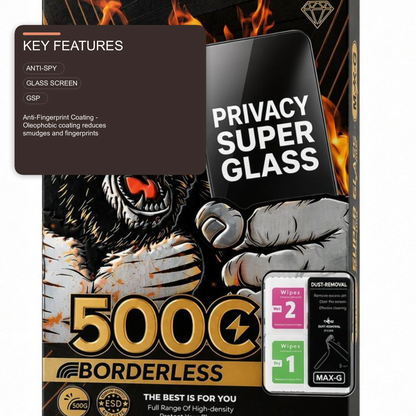Super Glass Privacy Screen Protector For iPhone 17 Pro Max Screen Protector FoneFunShop