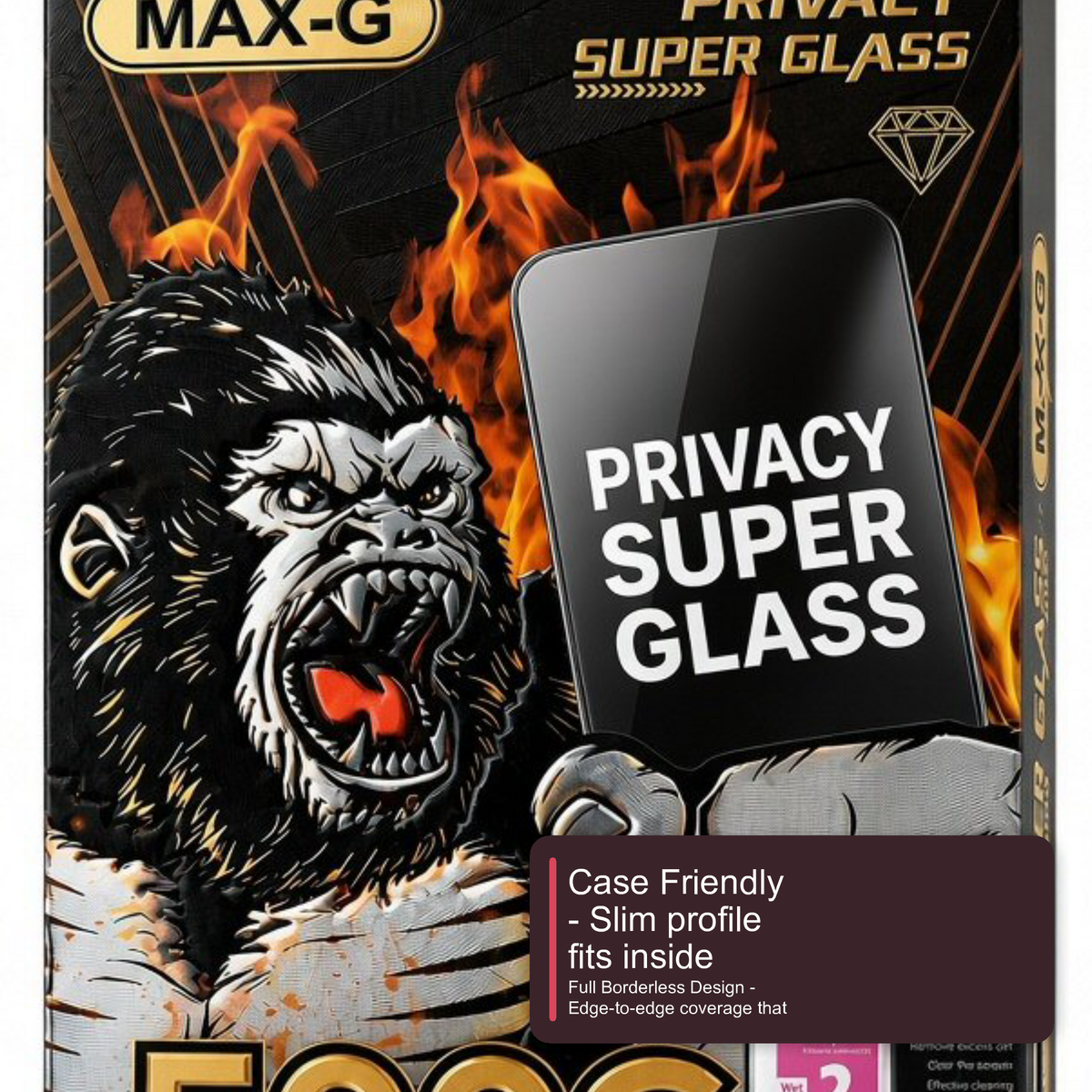 Super Glass Privacy Screen Protector For iPhone 17 Pro Screen Protector FoneFunShop