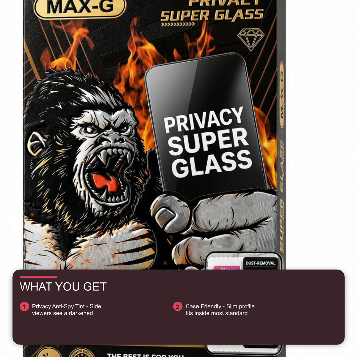 Super Glass Privacy Screen Protector For iPhone 17 Pro Screen Protector FoneFunShop