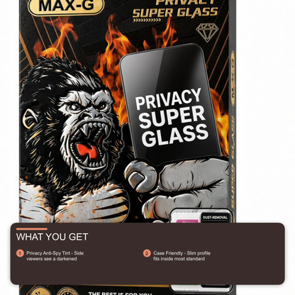 Super Glass Privacy Screen Protector For iPhone 17 Pro Max Screen Protector FoneFunShop