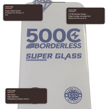 Super Glass Screen Protector For iPhone 17 Pro Screen Protector FoneFunShop