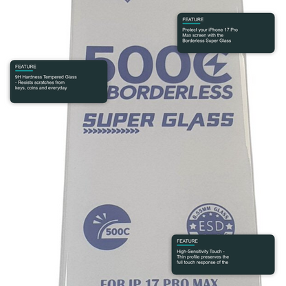 Super Glass Screen Protector For iPhone 17 Pro Max Screen Protector FoneFunShop