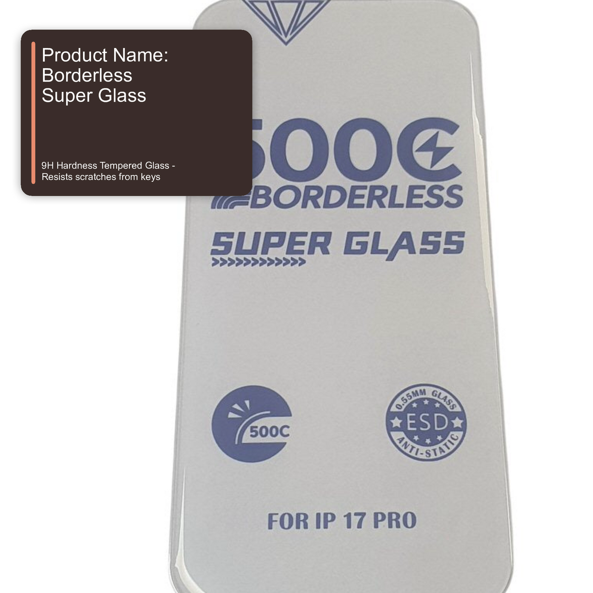 Super Glass Screen Protector For iPhone 17 Pro Screen Protector FoneFunShop