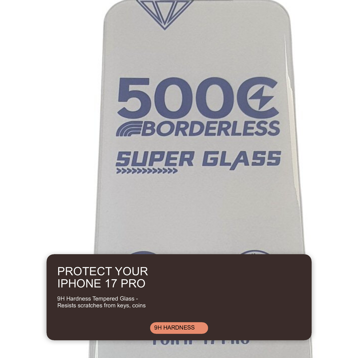 Super Glass Screen Protector For iPhone 17 Pro Screen Protector FoneFunShop