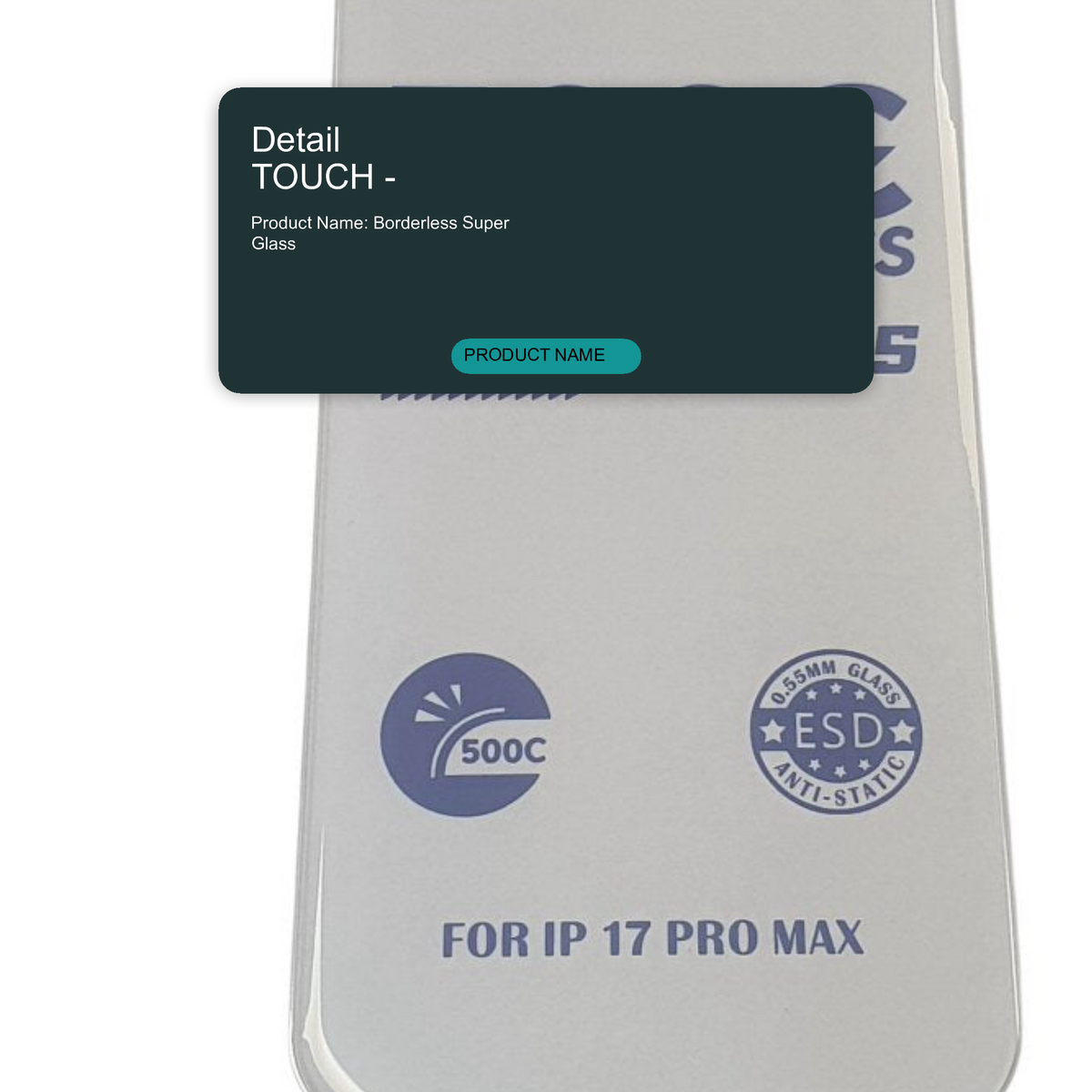 Super Glass Screen Protector For iPhone 17 Pro Max Screen Protector FoneFunShop