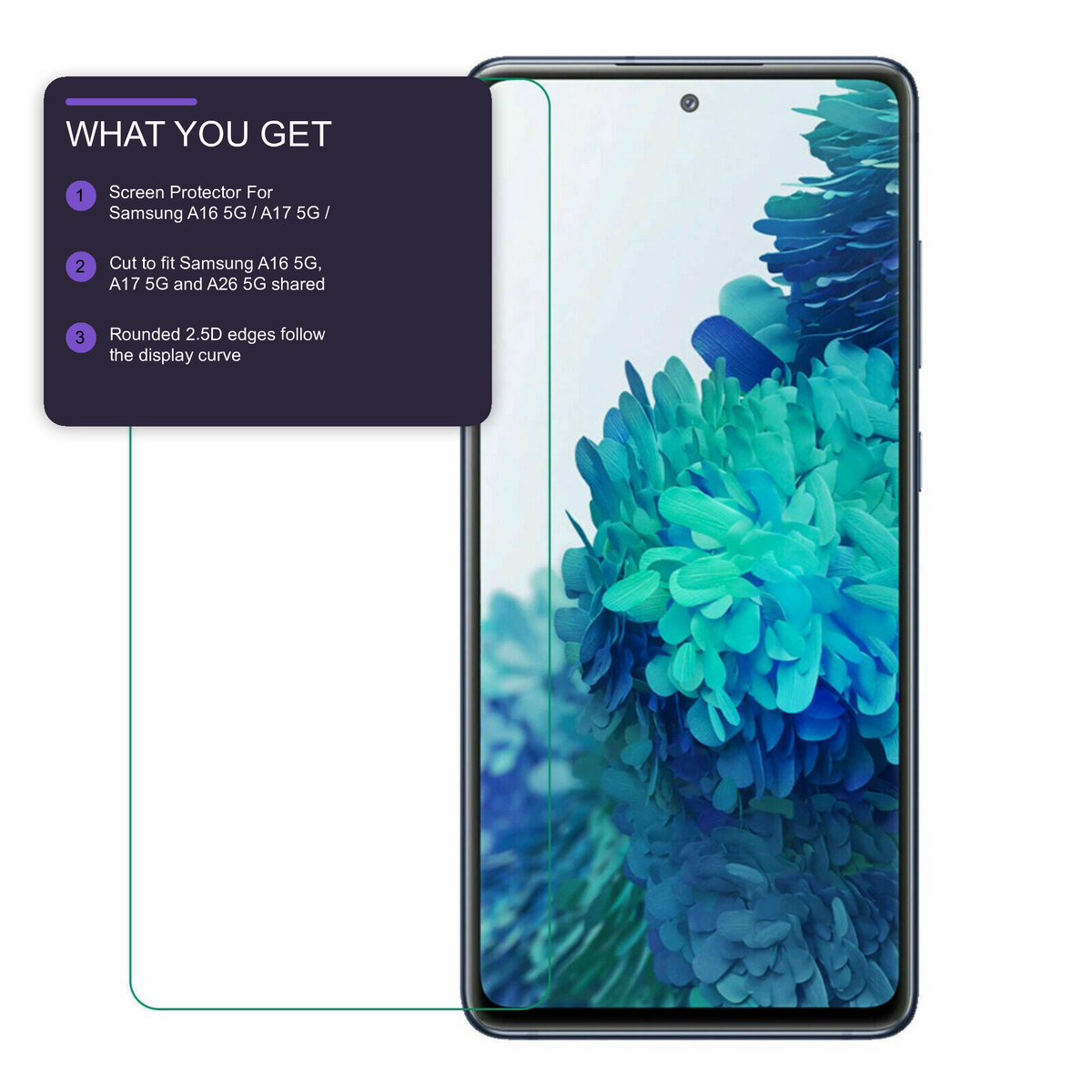 Screen Protector For Samsung A16 5G / A17 5G / A26 5G Tempered Glass Screen Protector FoneFunShop