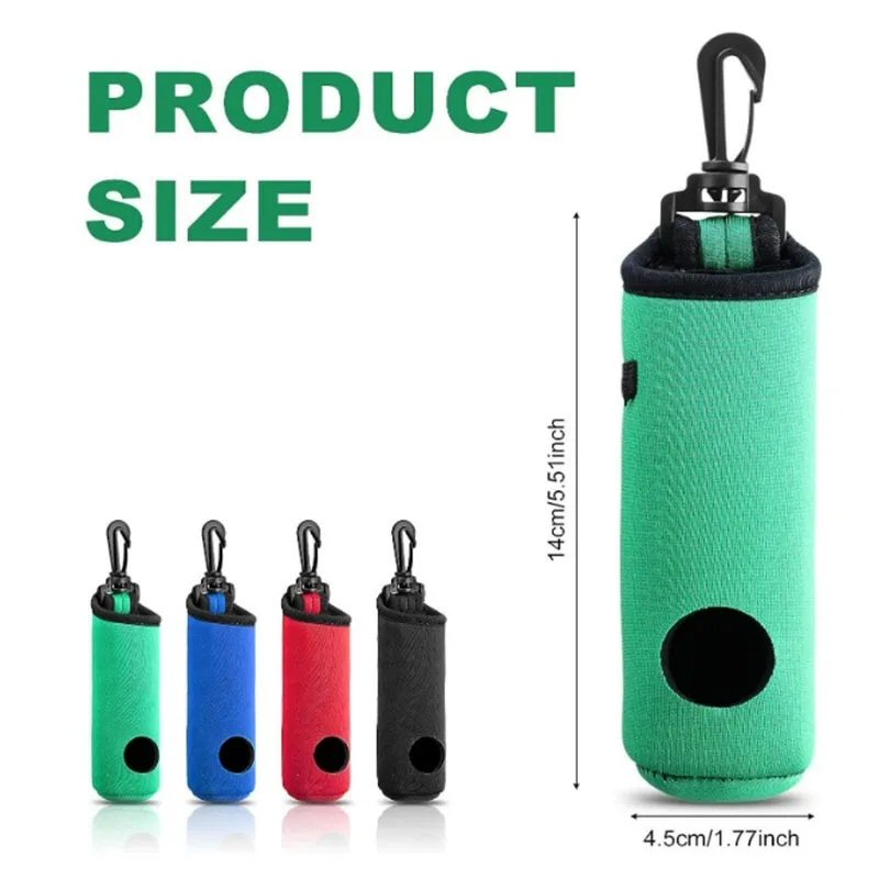 Golf Ball Carry Bag with Clasp Holds 3 Balls & Tees Attaches to Trousers Blue Golf Accessorise FoneFunShop