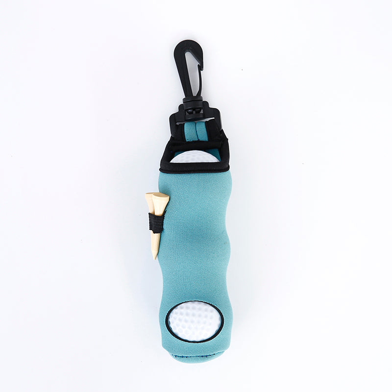 Golf Ball Carry Bag with Clasp Holds 3 Balls & Tees Attaches to Trousers Teal Golf Accessorise FoneFunShop