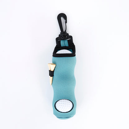 Golf Ball Carry Bag with Clasp Holds 3 Balls & Tees Attaches to Trousers Teal Golf Accessorise FoneFunShop