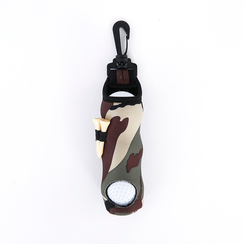 Golf Ball Carry Bag with Clasp Holds 3 Balls & Tees Attaches to Trousers Camouflage Golf Accessorise FoneFunShop