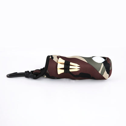 Golf Ball Carry Bag with Clasp Holds 3 Balls & Tees Attaches to Trousers Camouflage Golf Accessorise FoneFunShop