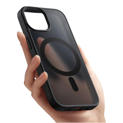 Case For iPhone 15 Magnetic Translucent Shockproof TPU Phone Cover Skin Magsafe Compatible Matte Black Case Cover FoneFunShop