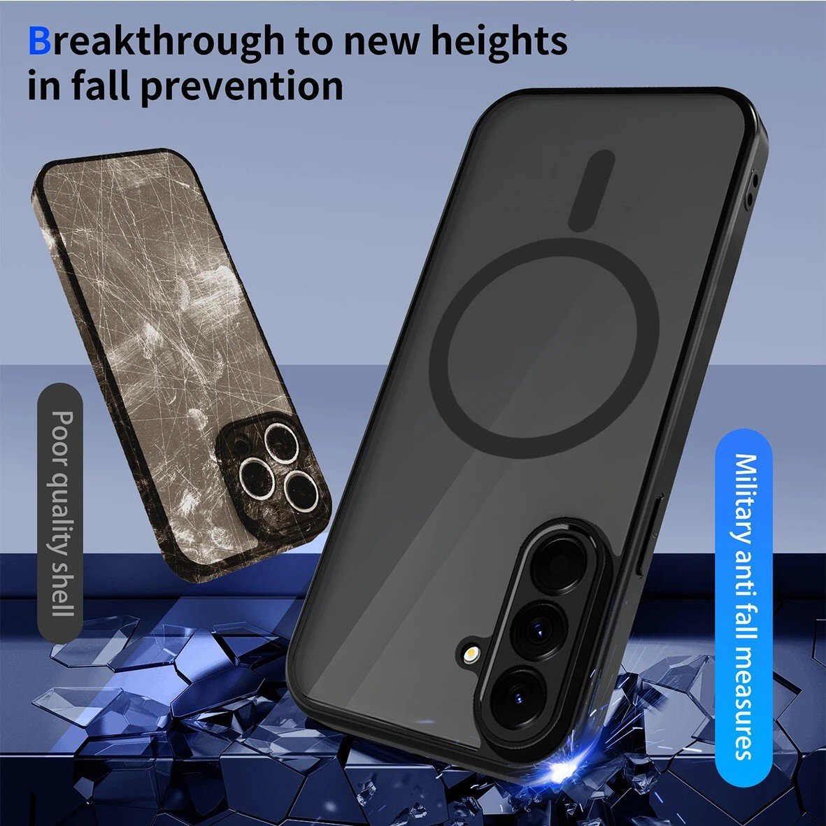 Case For Samsung A26 A17 Magnetic Silicone Phone Cover Skin Magsafe Compatible Matte Black Case Cover FoneFunShop
