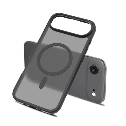 Case For iPhone 17 Air Magnetic Translucent Shockproof TPU Phone Cover Skin Magsafe Compatible Matte Black Case Cover FoneFunShop