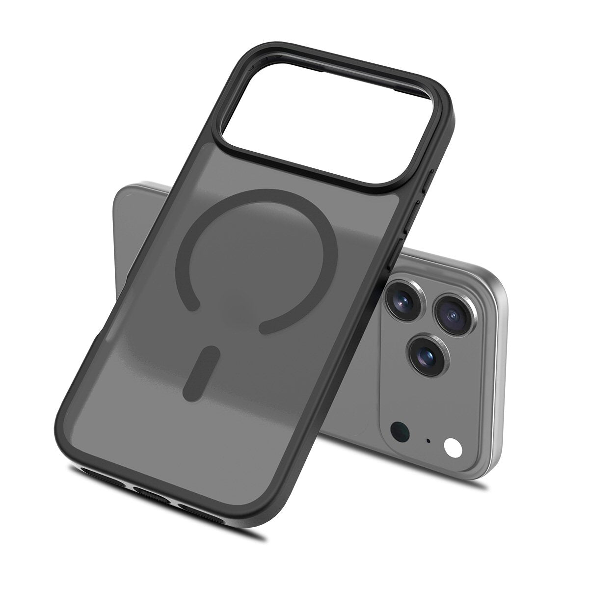 Case For iPhone 17 Pro Max Magnetic Translucent Shockproof TPU Phone Cover Skin Magsafe Compatible Matte Black Case Cover FoneFunShop