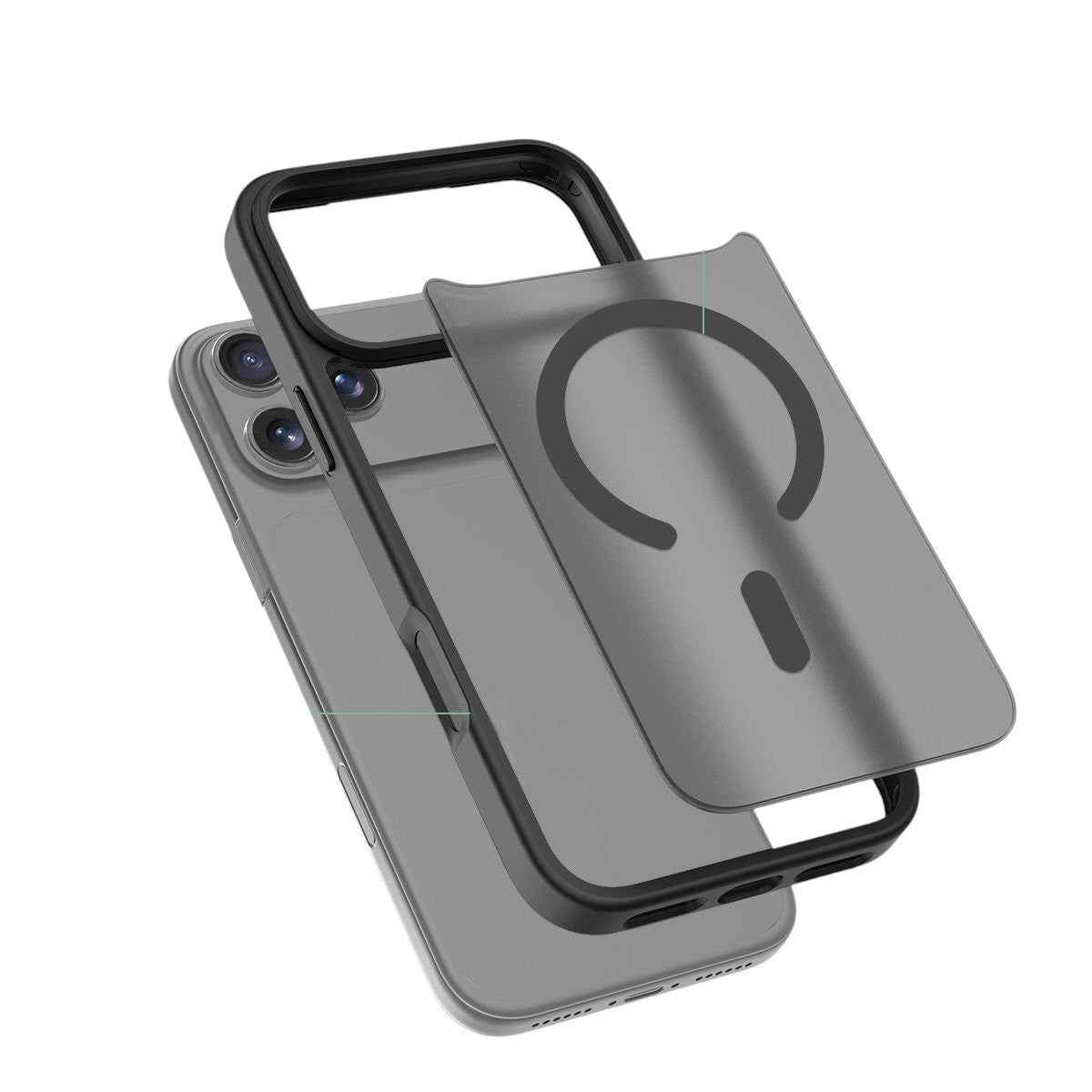 Case For iPhone 17 Pro Max Magnetic Translucent Shockproof TPU Phone Cover Skin Magsafe Compatible Matte Black Case Cover FoneFunShop