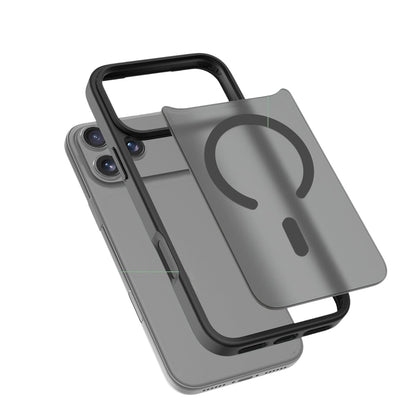 Case For iPhone 17 Pro Max Magnetic Translucent Shockproof TPU Phone Cover Skin Magsafe Compatible Matte Black Case Cover FoneFunShop