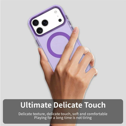 Case For iPhone 17 Pro Magnetic Translucent Shockproof TPU Phone Cover Skin Magsafe Compatible Matte Purple Case Cover FoneFunShop