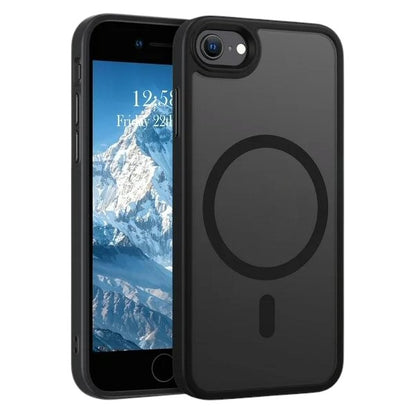 Case For iPhone 8 / SE2 / SE3 Translucent Shockproof TPU Phone Cover Skin Magsafe Compatible Matte Black Case Cover FoneFunShop