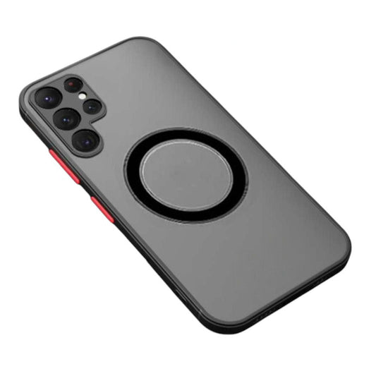 Case For Samsung S25 FE Magnetic Silicone Phone Cover Skin Magsafe Compatible Black Case Cover FoneFunShop