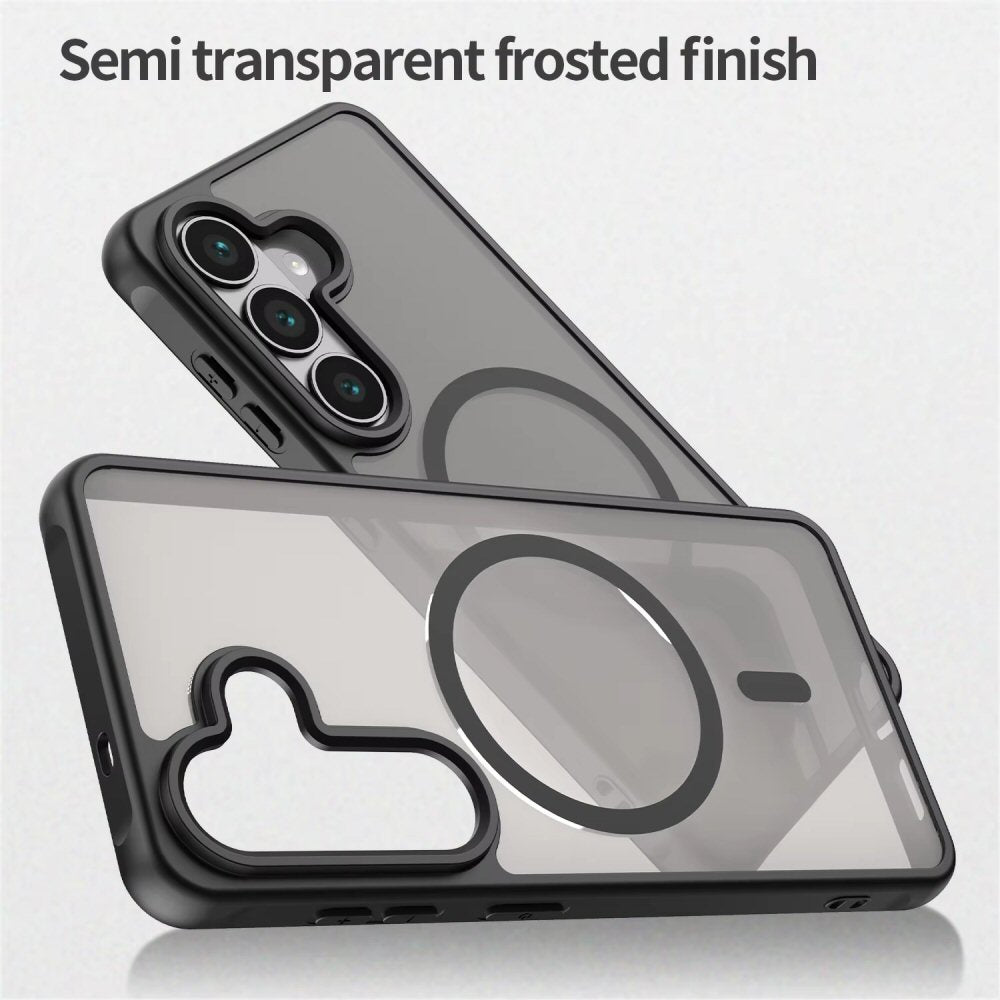 Magnetic Case For Samsung S26 FE MagSafe Matte Shockproof Cover Black