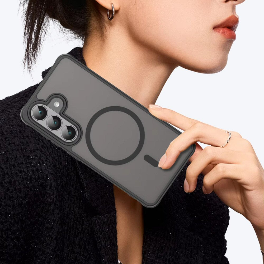Magnetic Case For Samsung S26 FE MagSafe Matte Shockproof Cover Black