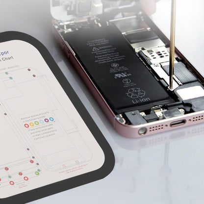 Magnetic Phone Repair Mats 35 Models For iP6 to iP16 Pro Max FoneFunShop
