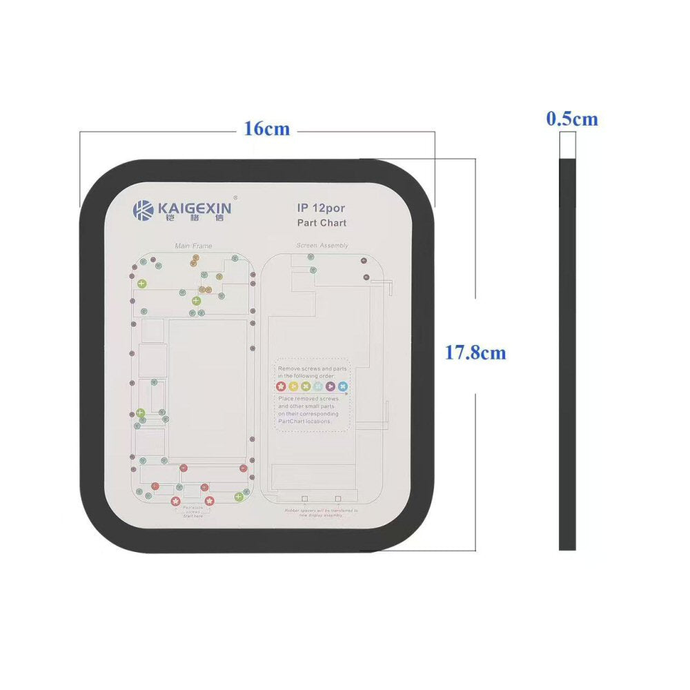Magnetic Phone Repair Mats 35 Models For iP6 to iP16 Pro Max FoneFunShop