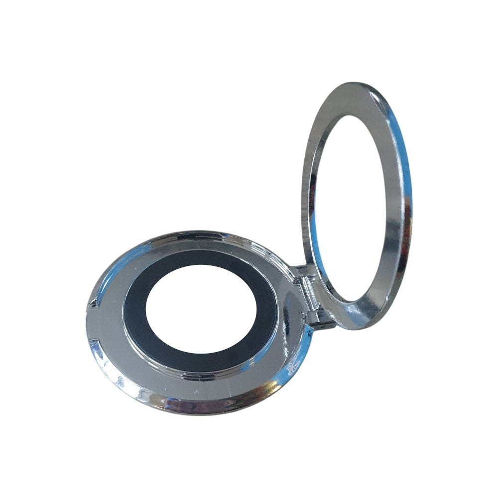 Magnetic Phone Ring Stand with Adhesive Back Rotating Grip Stand Metallic Silver Stand FoneFunShop