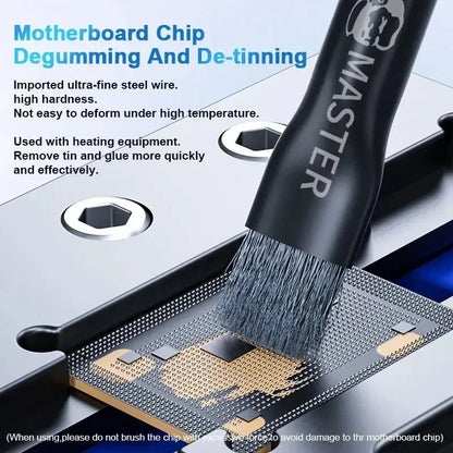 Steel Glue Removal Brush for Soldering Chip IC Pad Cleaning BGA Repairs FoneFunShop