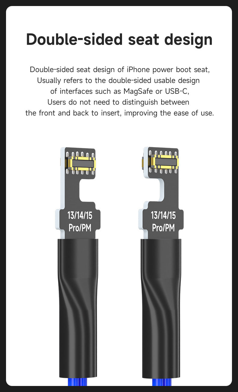 DC Power Boot Cable System for iP8 - 17PM - Mechanic Power Air - Power Phone via Bench Supply Phone Repair Tools FoneFunShop