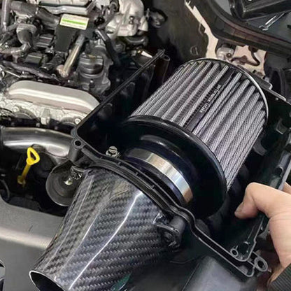 Carbon Air Filter Kit for Mercedes-Benz W204 E Class / C Class 1.6T M274 with Air to Air Intercooler Car Tornado Tuning